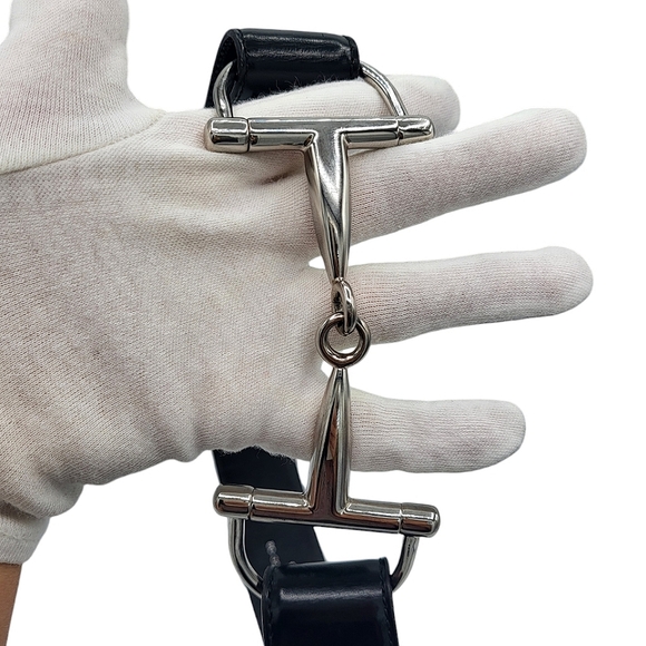 Gucci Tom Ford Oversized Horsebit Belt Black 80 - Picture 5 of 16